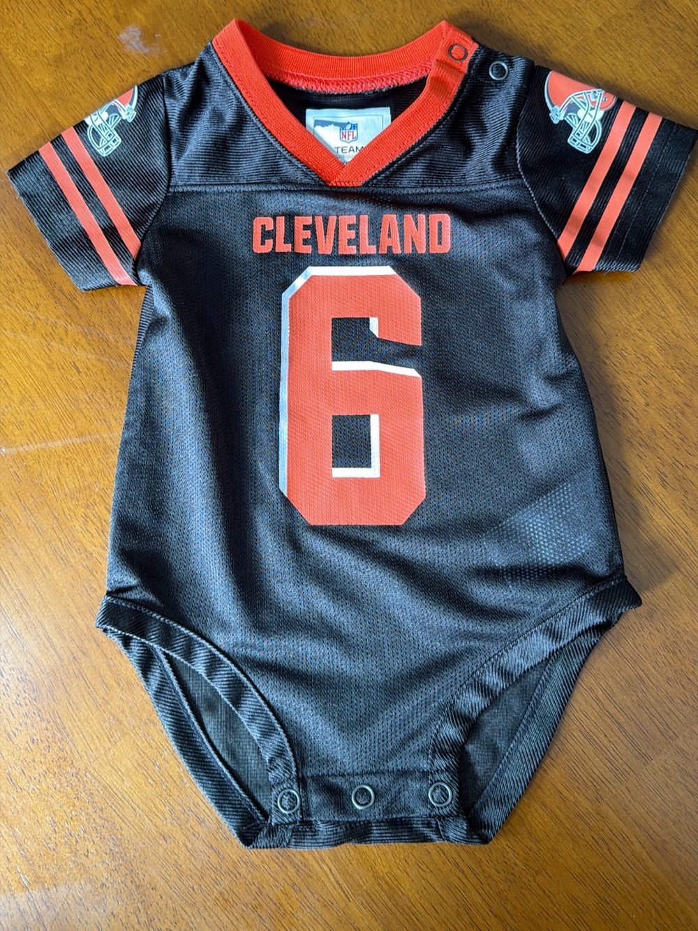 Baker Mayfield Cleveland Browns jersey onesie